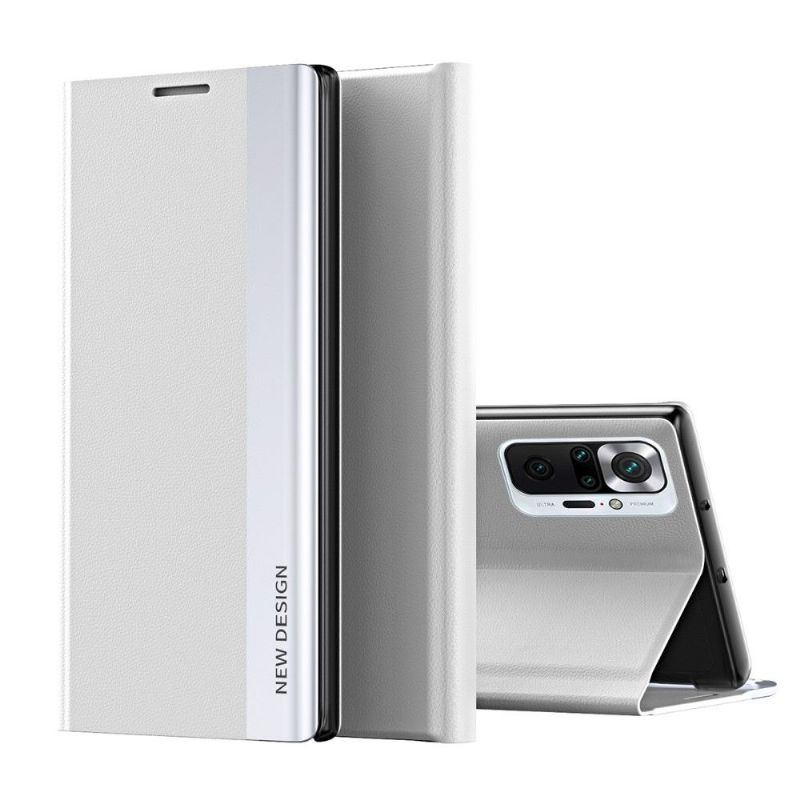 Pouzdra Na Xiaomi Redmi Note 10 Pro Obchodní Magnet S Koženým Efektem