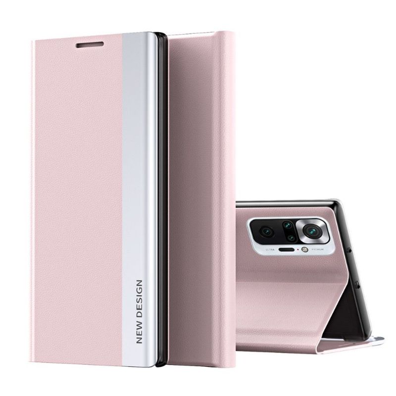 Pouzdra Na Xiaomi Redmi Note 10 Pro Obchodní Magnet S Koženým Efektem