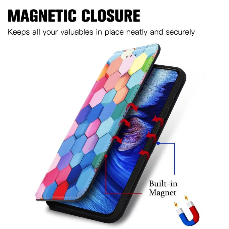 Flipové Pouzdro Na Xiaomi Redmi Note 10 5G / Poco M3 Pro Barevná Plástev
