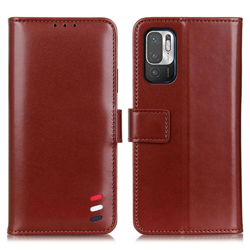 Flipové Pouzdro Na Xiaomi Redmi Note 10 5G / Poco M3 Pro Funkce Podpory Efektu Melodie Kůže