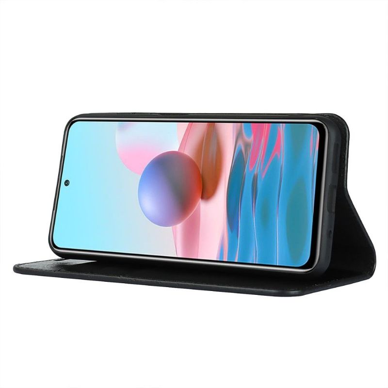 Flipové Pouzdro Na Xiaomi Redmi Note 10 5G / Poco M3 Pro Funkce Podpory Koženého Držáku Karet
