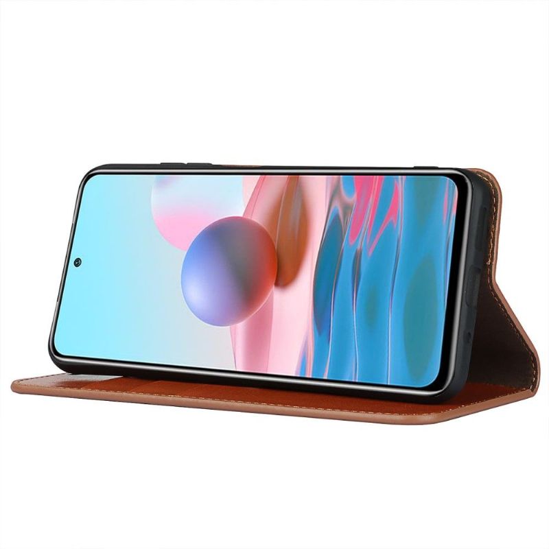 Flipové Pouzdro Na Xiaomi Redmi Note 10 5G / Poco M3 Pro Funkce Podpory Koženého Držáku Karet