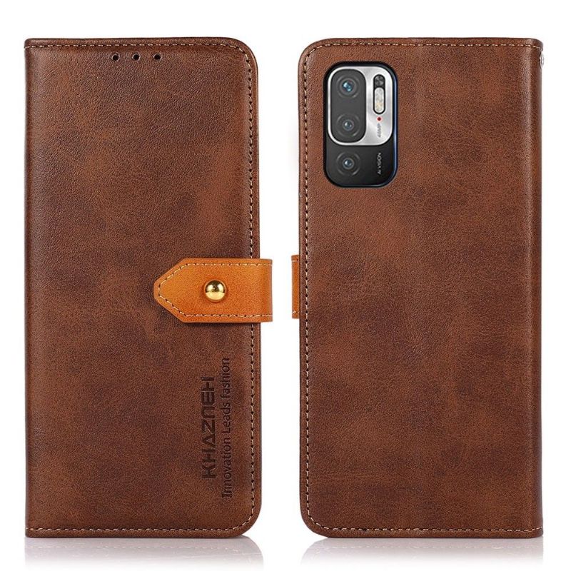 Flipové Pouzdro Na Xiaomi Redmi Note 10 5G / Poco M3 Pro Khazneh Bicolor Umělá Kůže