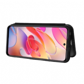 Flipové Pouzdro Na Xiaomi Redmi Note 10 5G / Poco M3 Pro Koženka Z Uhlíkových Vláken