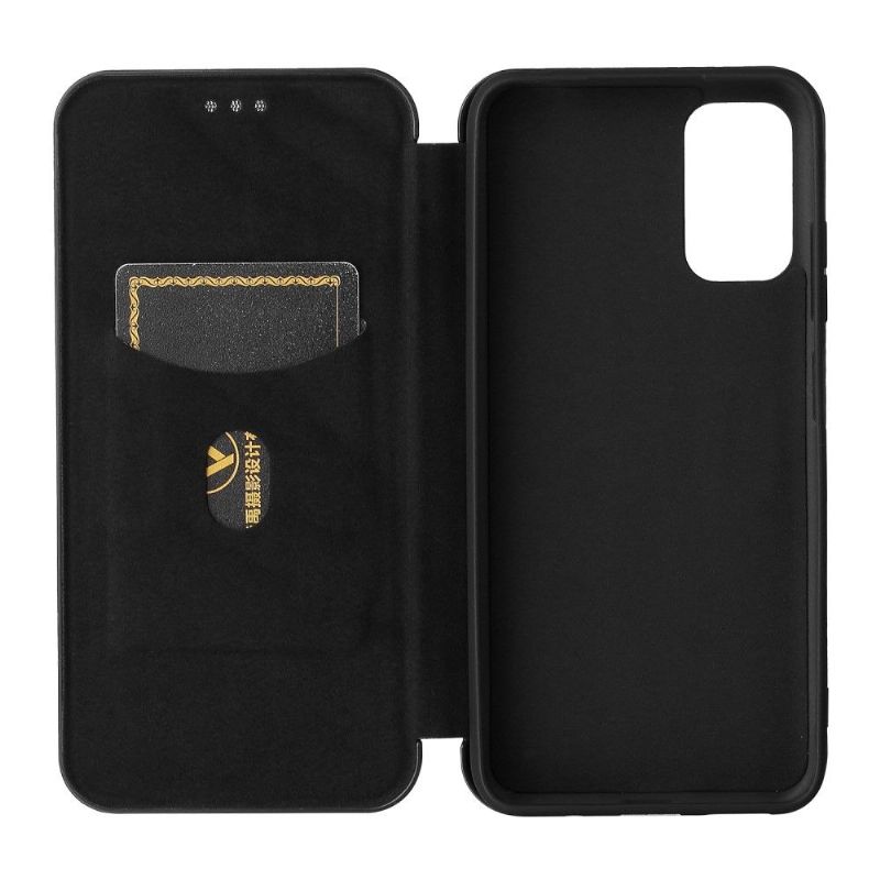 Flipové Pouzdro Na Xiaomi Redmi Note 10 5G / Poco M3 Pro Koženka Z Uhlíkových Vláken