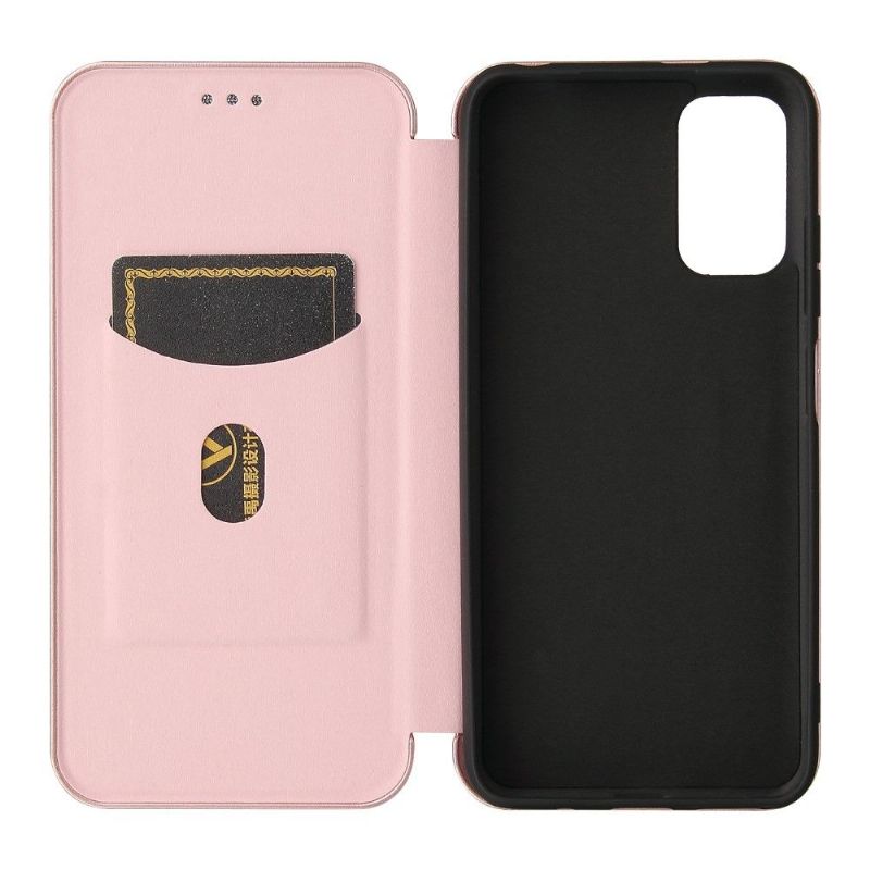 Flipové Pouzdro Na Xiaomi Redmi Note 10 5G / Poco M3 Pro Koženka Z Uhlíkových Vláken