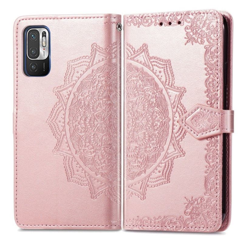 Flipové Pouzdro Na Xiaomi Redmi Note 10 5G / Poco M3 Pro Reliéfní Mandala