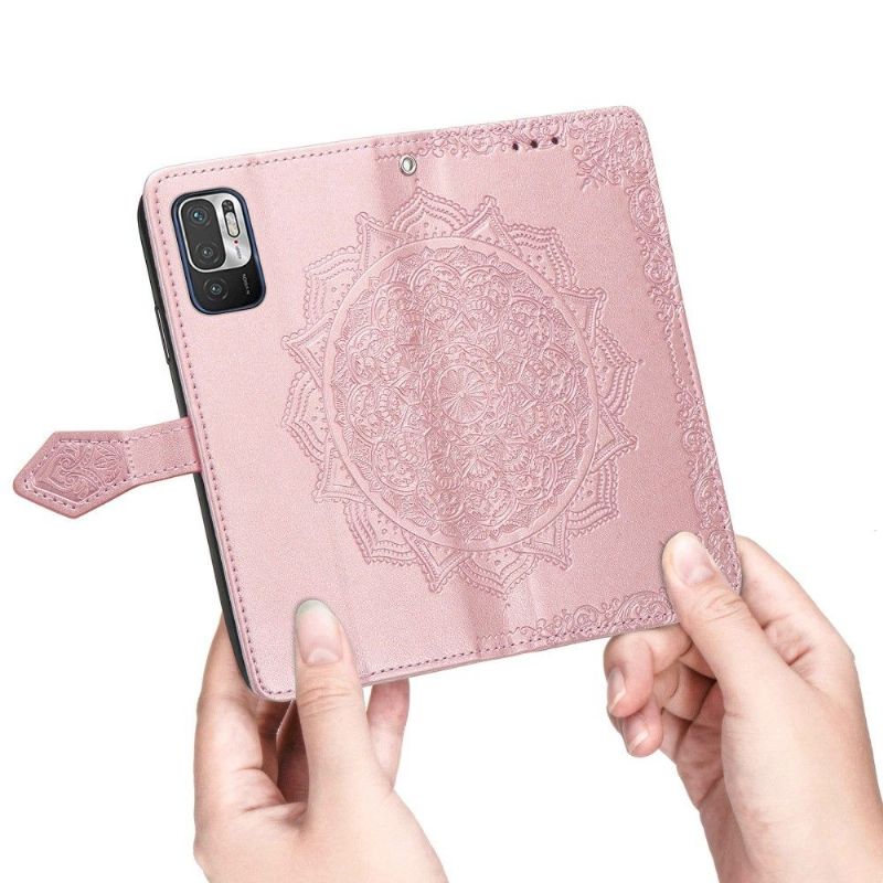 Flipové Pouzdro Na Xiaomi Redmi Note 10 5G / Poco M3 Pro Reliéfní Mandala