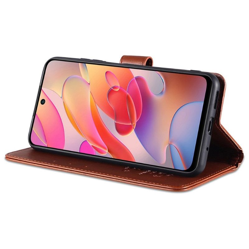 Flipové Pouzdro Na Xiaomi Redmi Note 10 5G / Poco M3 Pro Umělá Kůže Azns