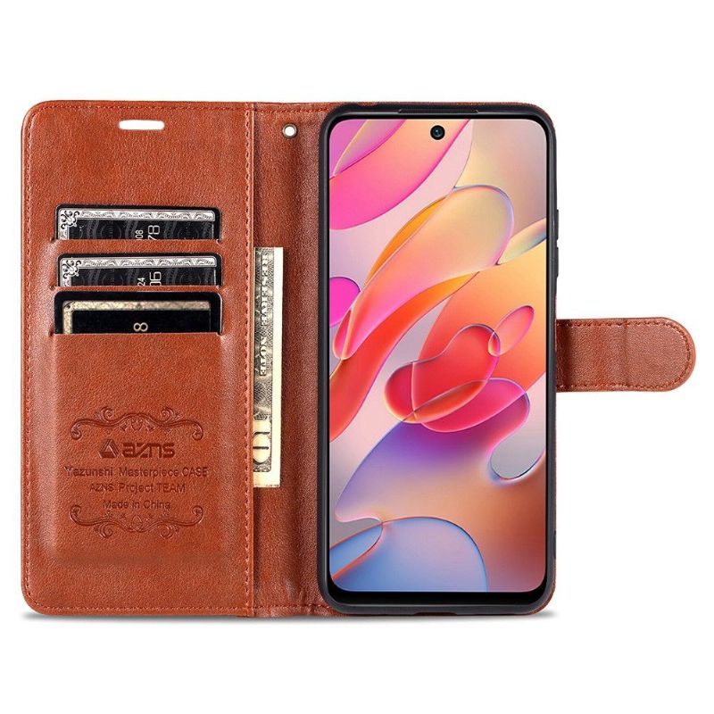 Flipové Pouzdro Na Xiaomi Redmi Note 10 5G / Poco M3 Pro Umělá Kůže Azns