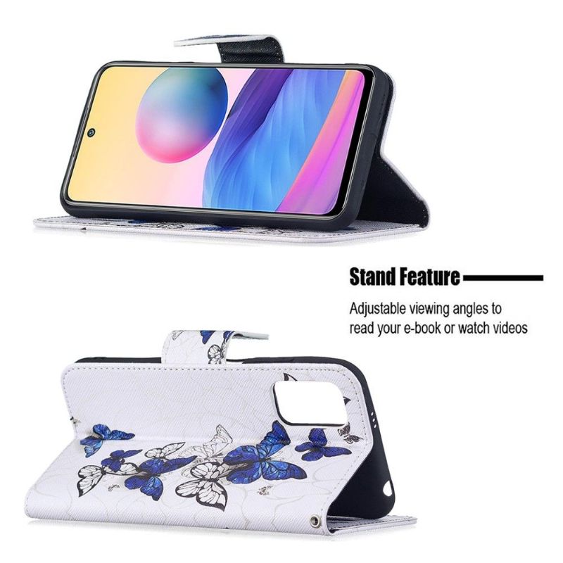 Flipové Pouzdro Na Xiaomi Redmi Note 10 5G / Poco M3 Pro Více Motýlů