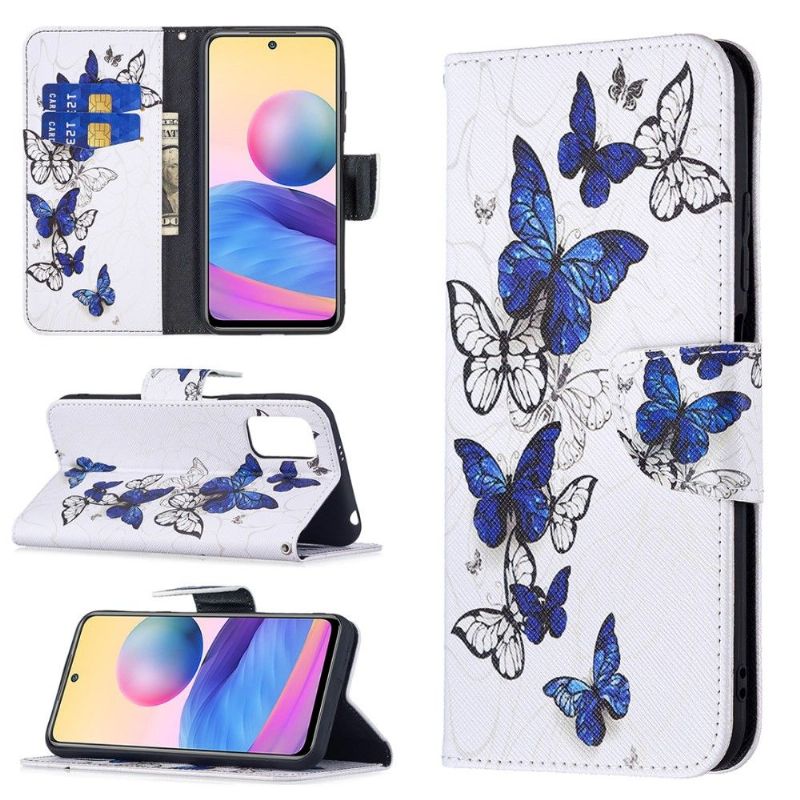 Flipové Pouzdro Na Xiaomi Redmi Note 10 5G / Poco M3 Pro Více Motýlů