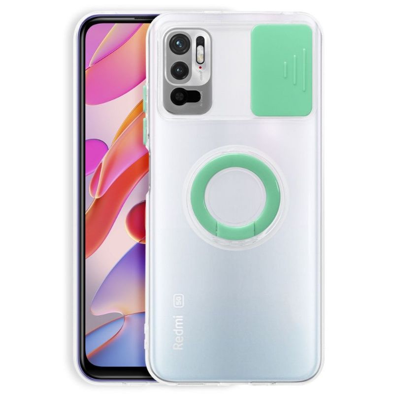 Kryt Na Xiaomi Redmi Note 10 5G / Poco M3 Pro Transparentní S Kroužkem A Krytem Fotoaparátu