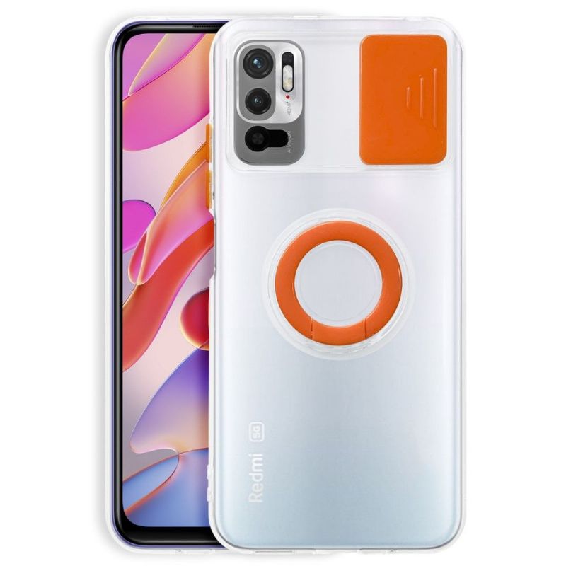 Kryt Na Xiaomi Redmi Note 10 5G / Poco M3 Pro Transparentní S Kroužkem A Krytem Fotoaparátu