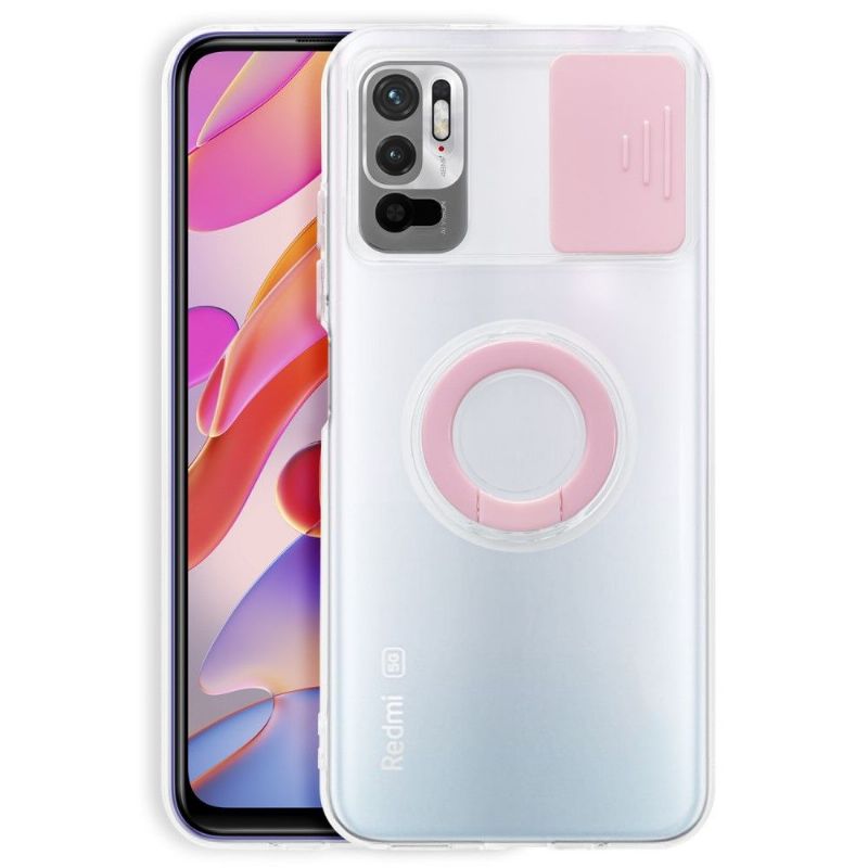 Kryt Na Xiaomi Redmi Note 10 5G / Poco M3 Pro Transparentní S Kroužkem A Krytem Fotoaparátu