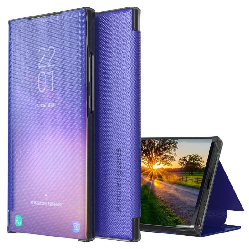 Kryty Na Mobil Na Xiaomi Redmi Note 10 5G / Poco M3 Pro Flipové Pouzdro Uhlíkové Vlákno