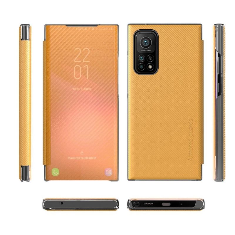 Kryty Na Mobil Na Xiaomi Redmi Note 10 5G / Poco M3 Pro Flipové Pouzdro Uhlíkové Vlákno