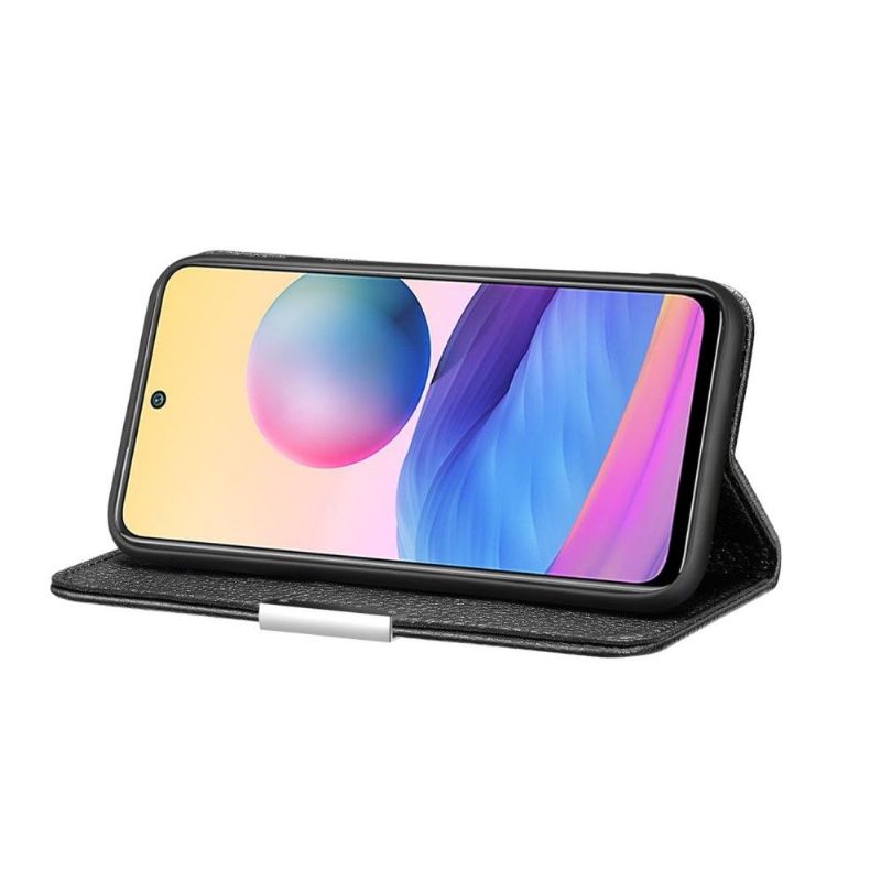 Kryty Na Mobil Na Xiaomi Redmi Note 10 5G / Poco M3 Pro Flipové Pouzdro Zrnité Umělé Kůže