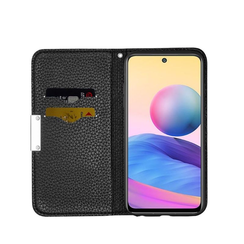 Kryty Na Mobil Na Xiaomi Redmi Note 10 5G / Poco M3 Pro Flipové Pouzdro Zrnité Umělé Kůže