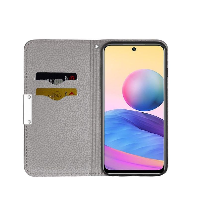 Kryty Na Mobil Na Xiaomi Redmi Note 10 5G / Poco M3 Pro Flipové Pouzdro Zrnité Umělé Kůže