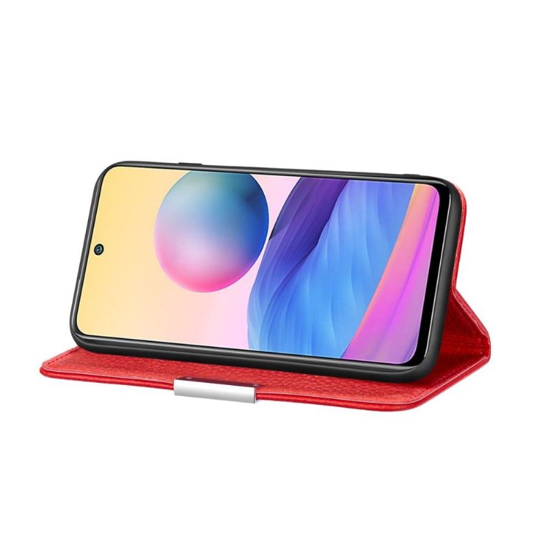 Kryty Na Mobil Na Xiaomi Redmi Note 10 5G / Poco M3 Pro Flipové Pouzdro Zrnité Umělé Kůže