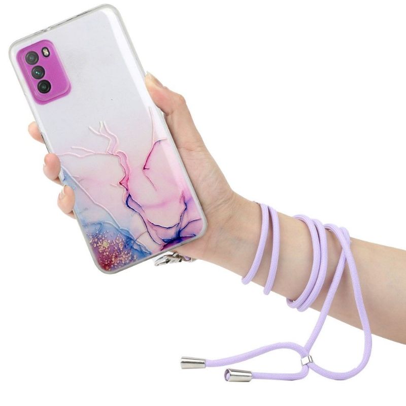 Kryty Na Mobil Na Xiaomi Redmi Note 10 5G / Poco M3 Pro Mramor S Řemínkem