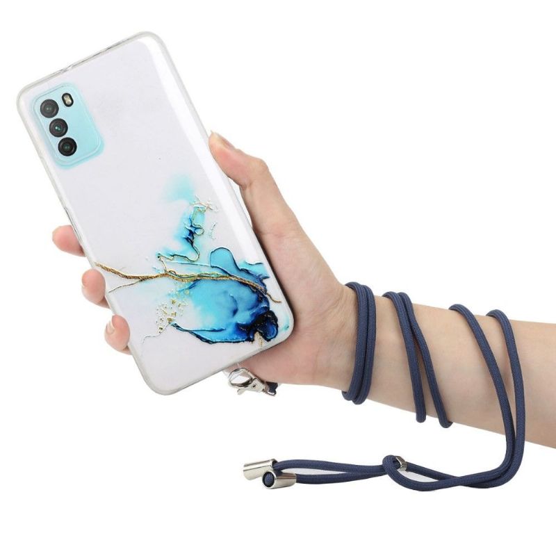 Kryty Na Mobil Na Xiaomi Redmi Note 10 5G / Poco M3 Pro Mramor S Řemínkem