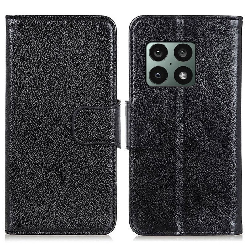 Flipové Pouzdro Na OnePlus 10 Pro 5G Dělená Kůže Nappa