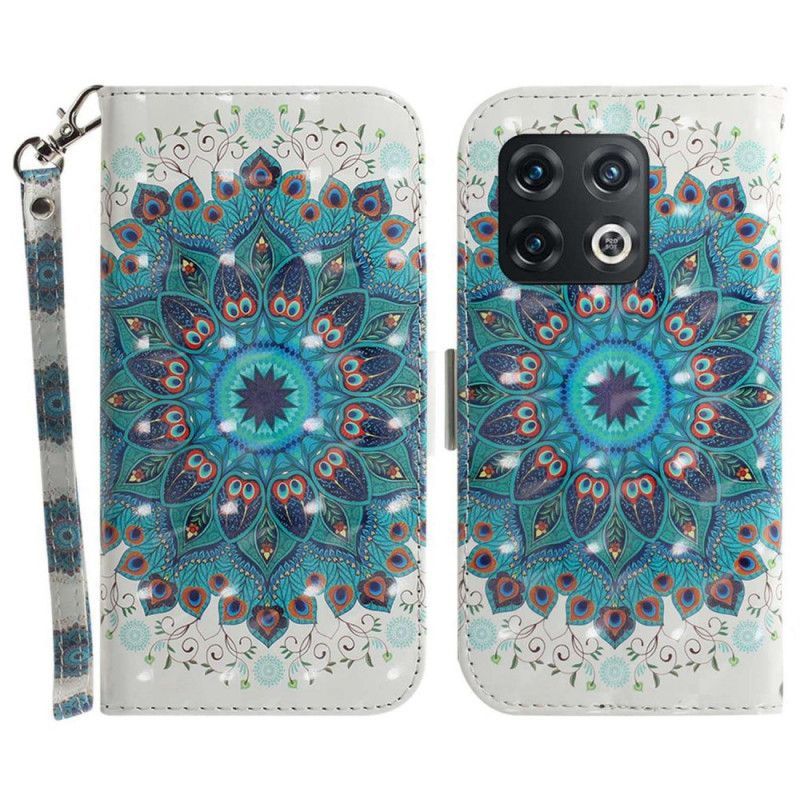 Flipové Pouzdro Na OnePlus 10 Pro 5G Na Lana Strappy Mandala