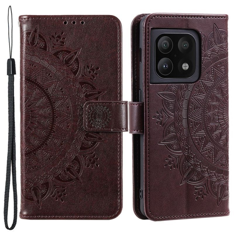 Flipové Pouzdro Na OnePlus 10 Pro 5G Sluneční Mandala