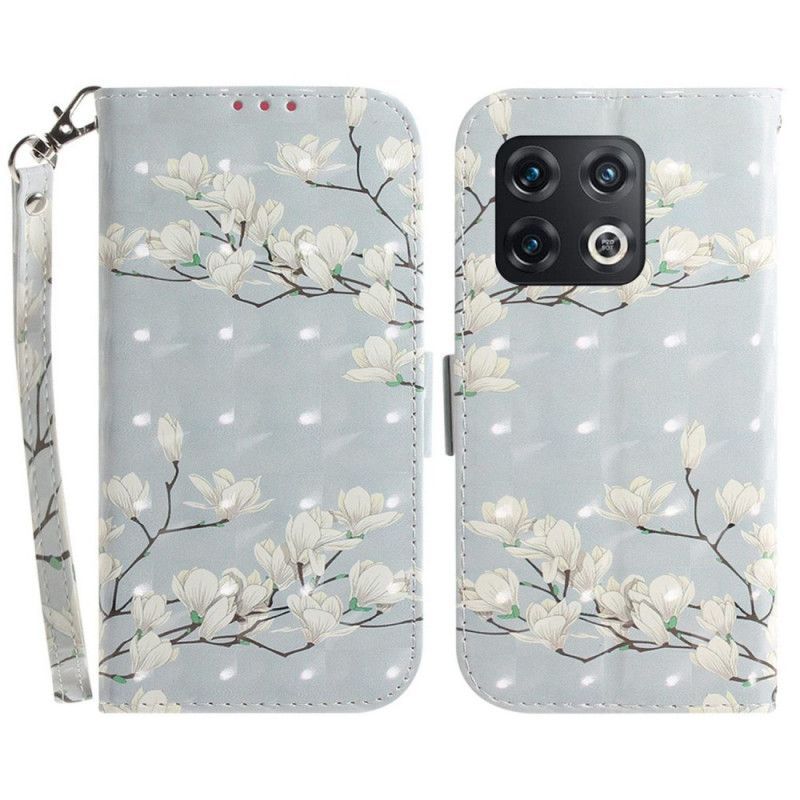 Kožené Pouzdro Na OnePlus 10 Pro 5G Na Lana Strappy Chrámy