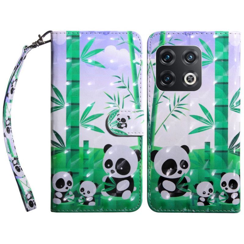Kožené Pouzdro Na OnePlus 10 Pro 5G Na Lana Tanga Pandas