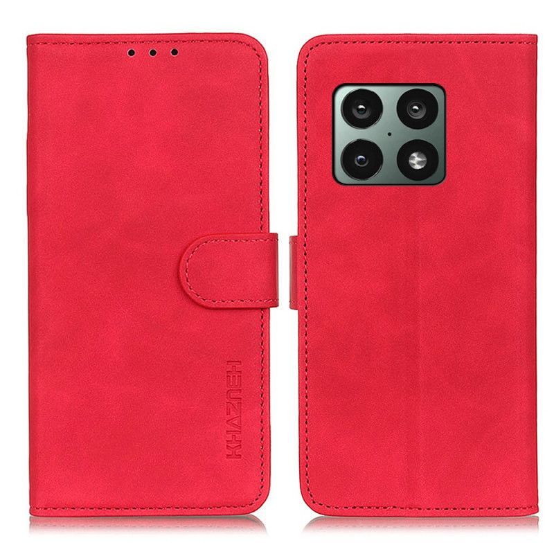 Kožené Pouzdro Na OnePlus 10 Pro 5G Matná Vintage Leather Effect Khazneh