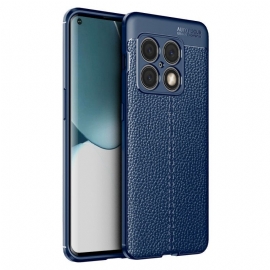 Kryt Na OnePlus 10 Pro 5G Efekt Kůže Litchi S Dvojitou Linií