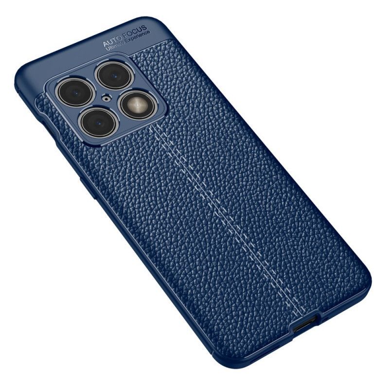 Kryt Na OnePlus 10 Pro 5G Efekt Kůže Litchi S Dvojitou Linií