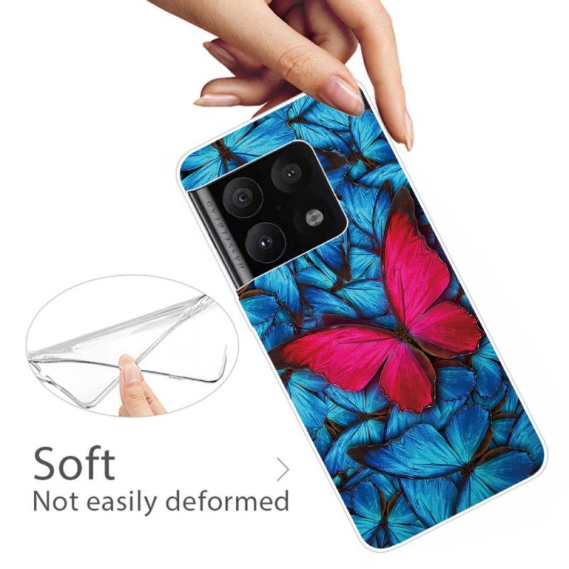 Kryt Na OnePlus 10 Pro 5G Fuchsiová Hadice Pro Motýly