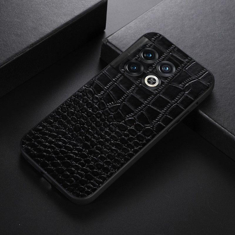 Kryt Na OnePlus 10 Pro 5G Pravá Krokodýlí Textura Kůže