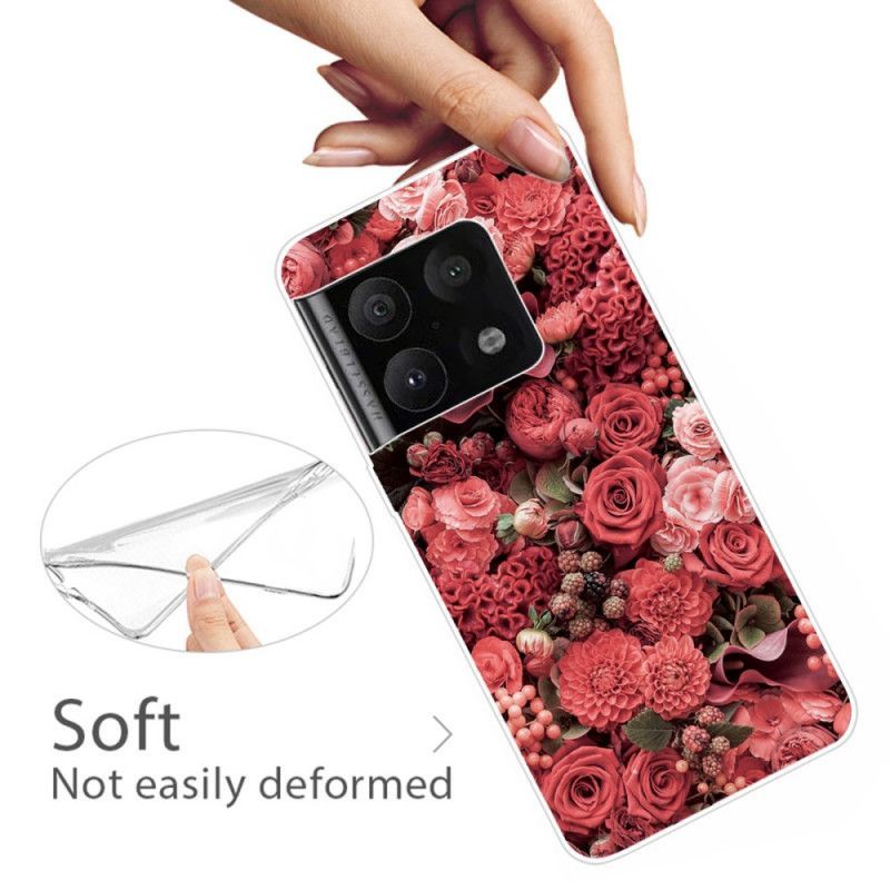 Kryt Na OnePlus 10 Pro 5G Růžové Květy