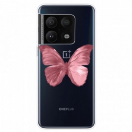 Kryty Na Mobil Na OnePlus 10 Pro 5G Růžová Motýlková Hadice