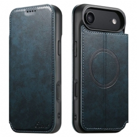 Kožené Pouzdro Folio iPhone Air Kompatibilní S Magsafe Vintage Styl