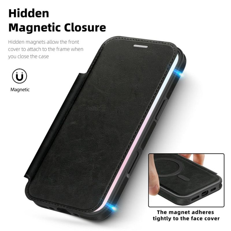 Kožené Pouzdro iPhone Air Kryty Na Mobil Kompatibilní S Magsafe A Držákem Rfid Karet