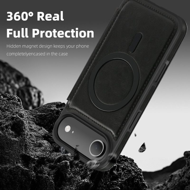 Kožené Pouzdro iPhone Air Kryty Na Mobil Kompatibilní S Magsafe A Držákem Rfid Karet