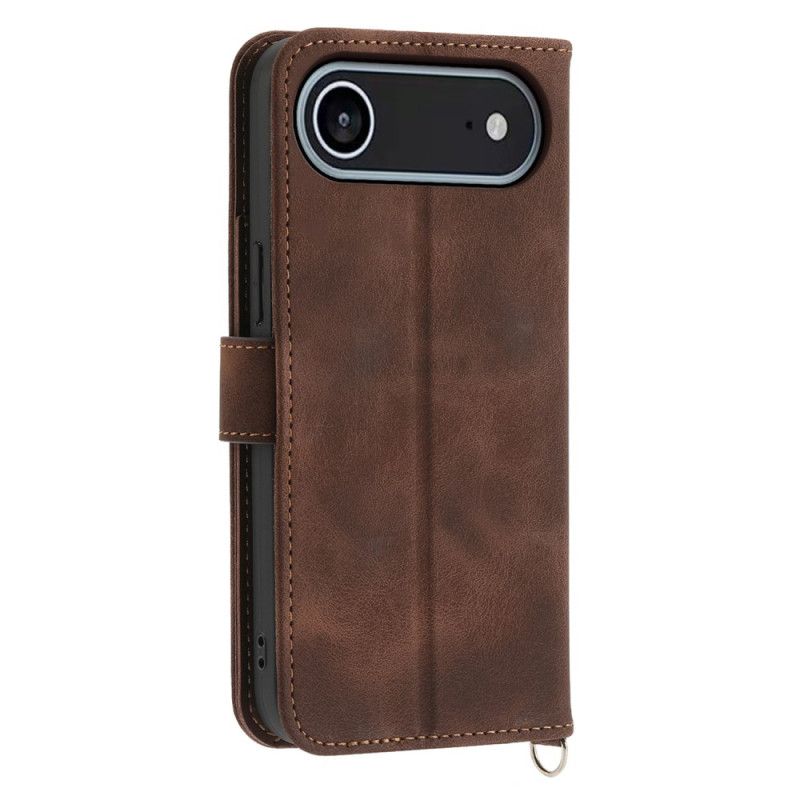 Kožený Kryt iPhone Air Květinová Krajka