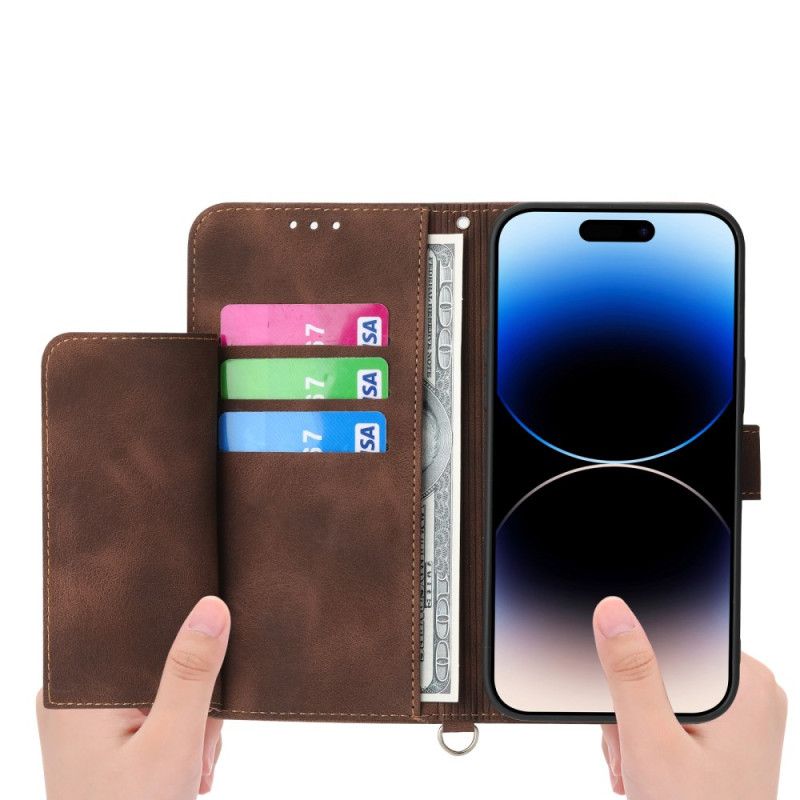 Kožený Kryt iPhone Air Květinová Krajka