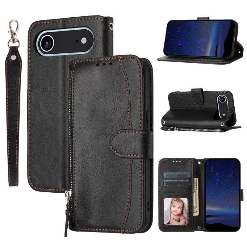 Kožený Kryt Na iPhone Air Retro Peněženka