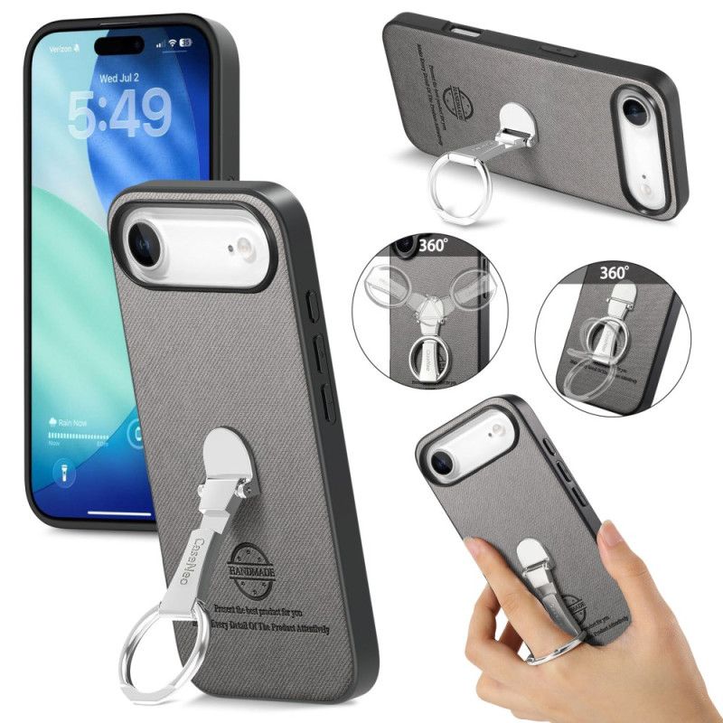 Kryt Na iPhone Air Se Skládacím Stojánkem A Keprovou Texturou