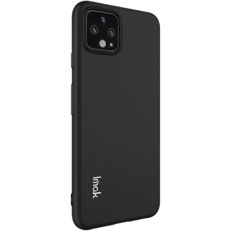 Google Pixel 4 Xl – Pouzdro Se Stojánkem + Tvrzené Sklo – Černý Kov
