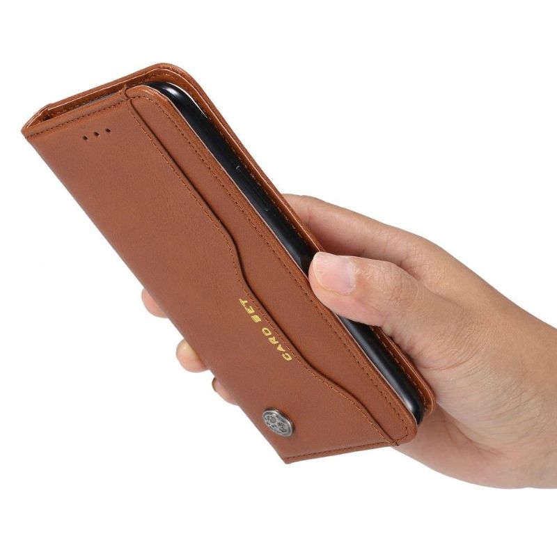Kožené Pouzdro Na Google Pixel 4 XL Pouzdro S Koženým Stojánkem