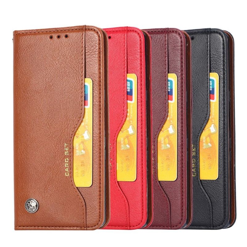 Kožené Pouzdro Na Google Pixel 4 XL Pouzdro S Koženým Stojánkem