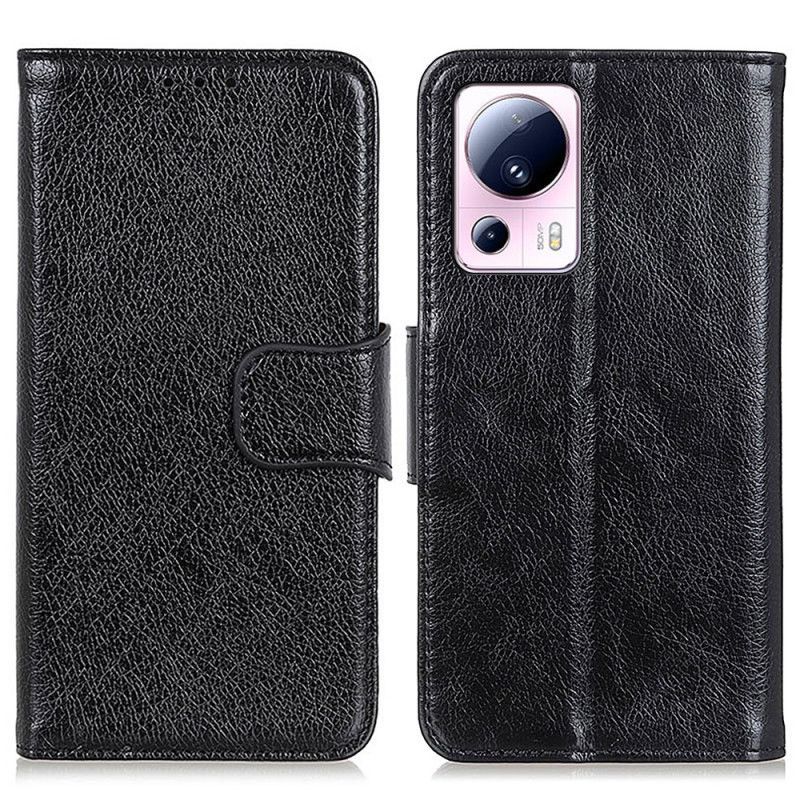 Flipové Pouzdro Na Xiaomi 13 Lite Dělená Kůže Nappa